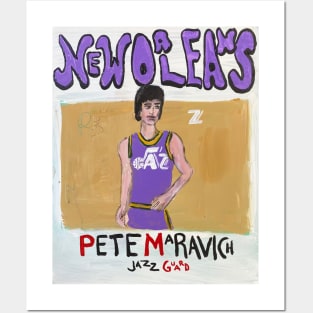 Pete Maravich Posters and Art